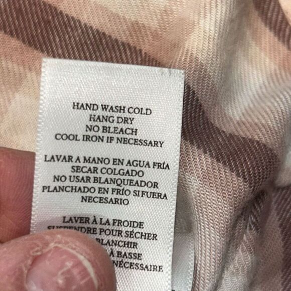 Rails Angelica pink plaid flannel mauve rose iron size M - Picture 10 of 10